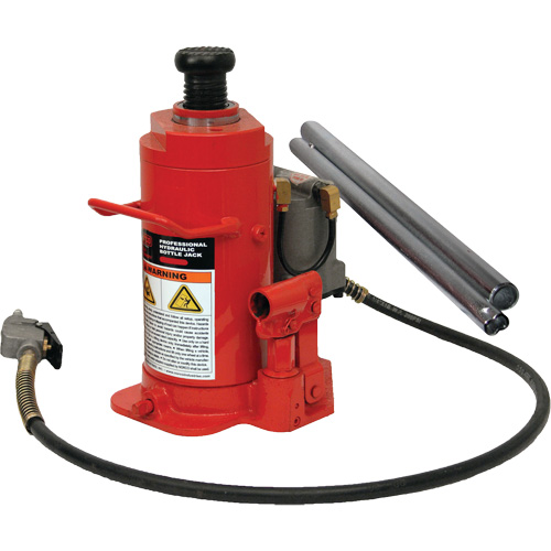 Standard Height Bottle Jack, 12 Ton(s), Air Hydraulic, 19-3/4" Raised Height Industrial Sales