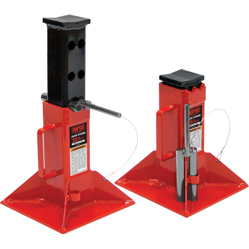 Jack Stand, Locking Pin, 25 tons Capacity, 12" - 20" H Industrial Sales