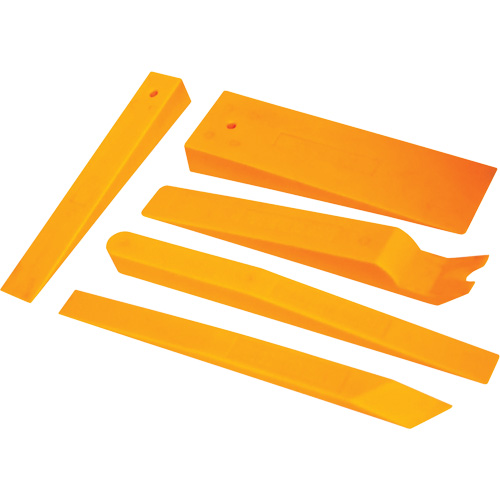 Jeu d'assortiment de 5 cales en nylon orange fluo Industrial Sales