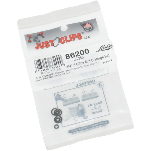 1/4" Clips & O-Rings Set Industrial Sales