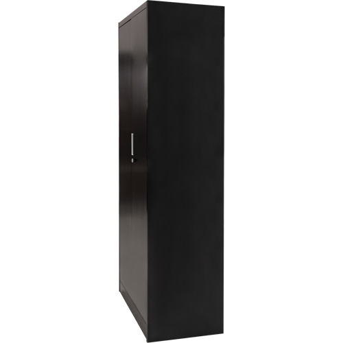 Combination Storage Cabinet, 36" W x 18" D x 72" H, Black Industrial Sales