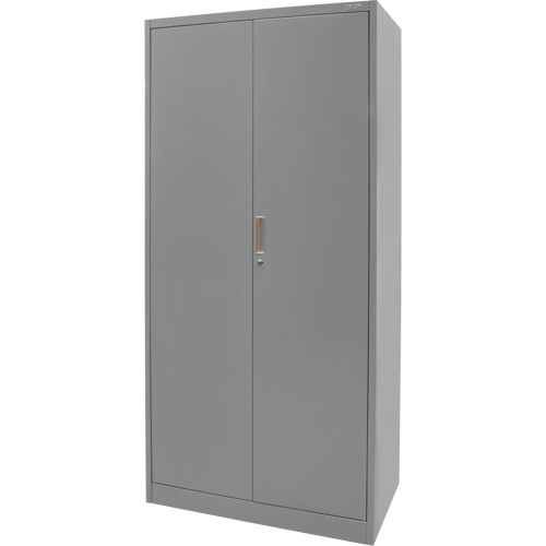 Combination Storage Cabinet, 36" W x 18" D x 72" H, Grey Industrial Sales
