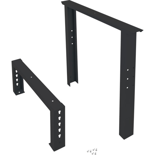 Pattes d'&eacute;tabli pour service industriel, Acier, 30" p x 34" h, Simple Industrial Sales