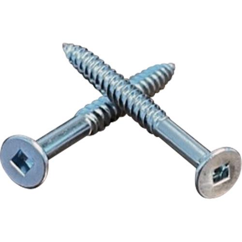 Flat SOC Wood Screws, #10 x 2" L, Zinc Plated Industrial Sales