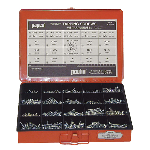 Assortiment de vis de taroudage de douille &agrave; pan Industrial Sales