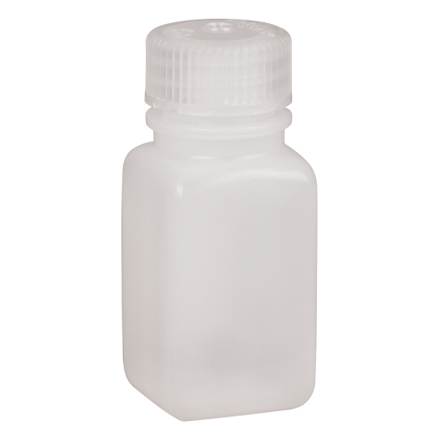 Easy-Grip Space-Saver Bottles, Square, 2 oz., Plastic Industrial Sales