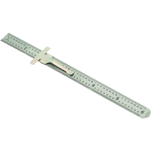 R&egrave;gle de poche, 6" lo, Acier, Graduations de 1/64" (1 mm) Industrial Sales