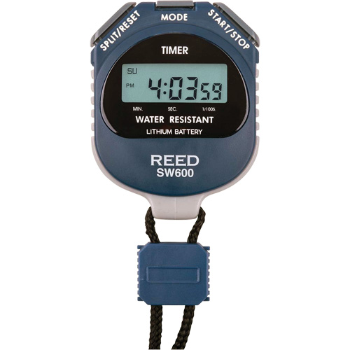 REED SW600 Stopwatch, Digital, Water Resistant Industrial Sales