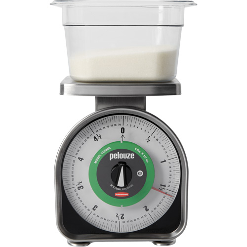 Pelouze Mechanical Portion Control Scale, 5 lbs. / 2.3 kg Cap., 10 g / 0.5 oz. Graduations Industrial Sales