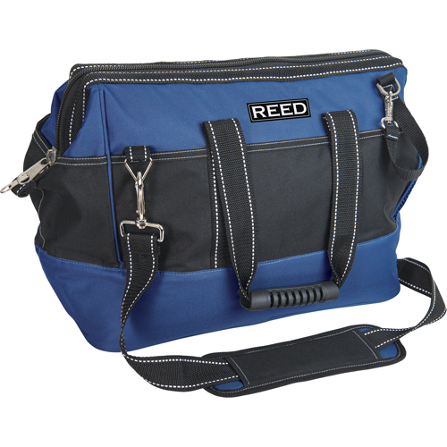 Industrial Tool Bag, Polyester, 33 Pockets, Black/Blue Industrial Sales