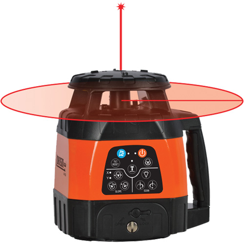 Red Beam Self-Leveling Horizontal & Vertical Rotary Laser, 200' (60 m), 635 Nm Industrial Sales