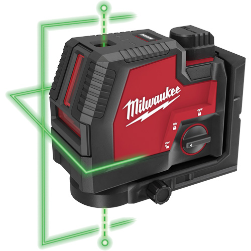 Laser vert &agrave; lignes crois&eacute;es et points daplomb rechargeable par USB Redlithium 21 Industrial Sales