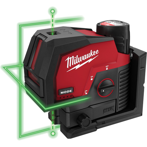 M12 Green Cross Line and Plumb Points Cordless Laser Kit Industrial Sales