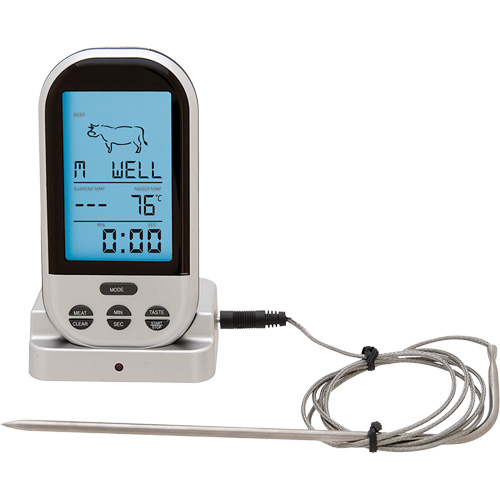 Wireless Meat & Poultry Thermometer, Contact, Digital, 32-482°F (0-250°C) Industrial Sales