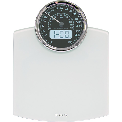 Digital Analog Scale, 396 lbs. Cap., 100 g / 0.2 lbs. Graduations Industrial Sales