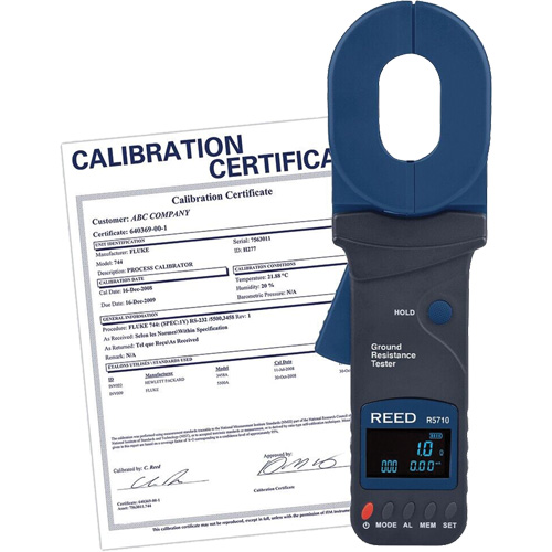 Clamp-On Ground Resistance Tester with Calibration Certificate Industrial Sales