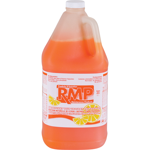 Natural Citrus Based Cleaner & Degreaser, 4 L, Jug Industrial Sales