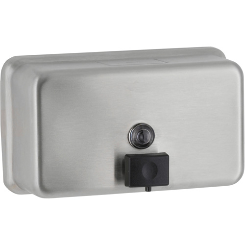 Surface-Mounted Horizontal Soap Dispenser, Push, 1200 ml Capacity Industrial Sales