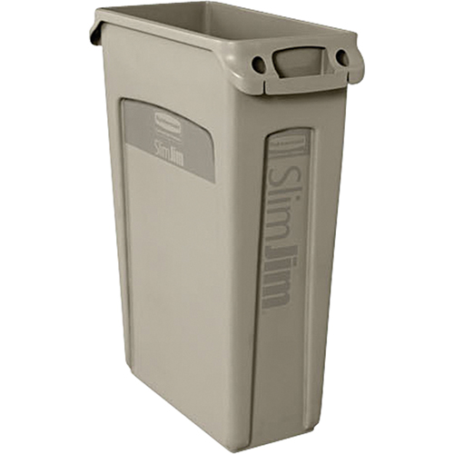 Slim Jim&reg; Container with Venting Channels, Plastic, 23 US gal. Industrial Sales