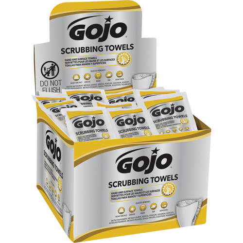 Scrubbing Towels, 80 Wipes, 12-1/4" x 10-1/2" Industrial Sales