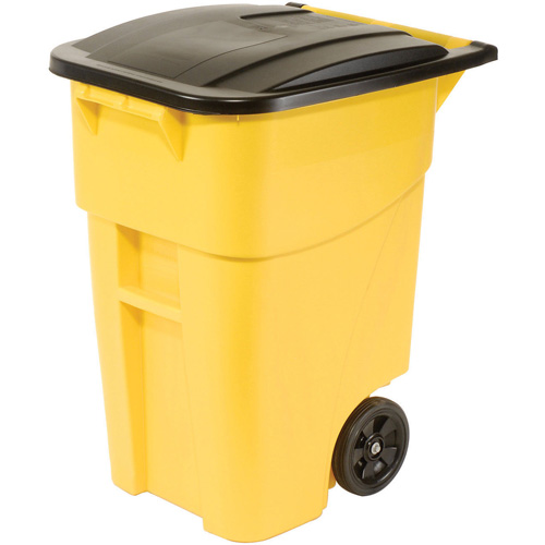 BRUTE&reg; Roll-Out Container, Curbside, Plastic, 50 US gal. Industrial Sales