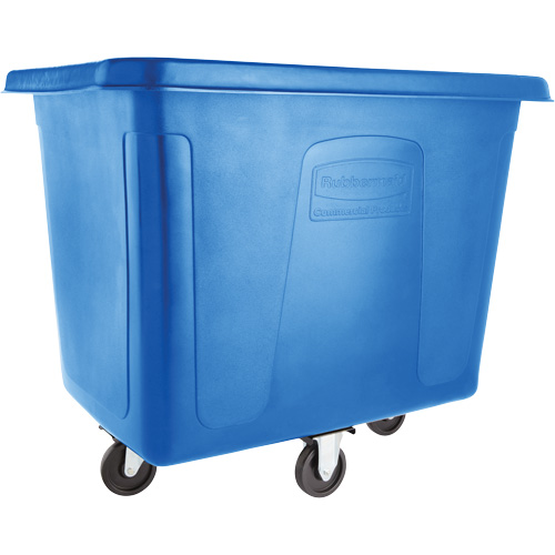 Cube Truck, Black Recycled Plastic, 38" L x 26" W x 28" H, 8 cu. Ft Volume, 300 lbs. Capacity Industrial Sales