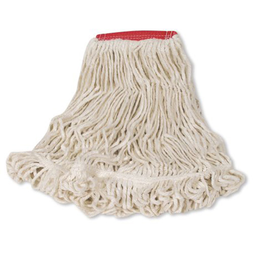 Super Stitch Wet Mop, Floor Finishing, Cotton/Yarn, 21 oz., Loop Style Industrial Sales