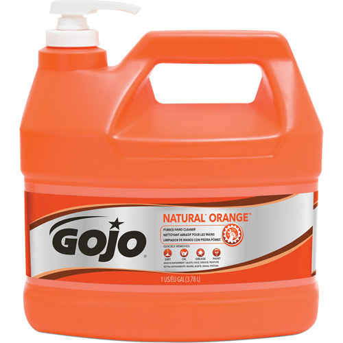 Natural Orange Hand Cleaner, Pumice, 3.78 L, Pump Bottle, Citrus/Orange Industrial Sales