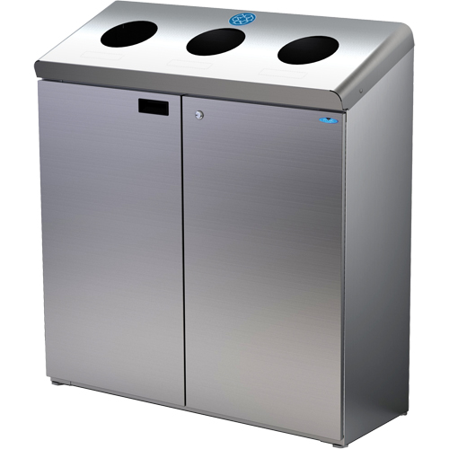 Station de recyclage au sol, Vrac, Acier inoxydable, 42 gal. Industrial Sales