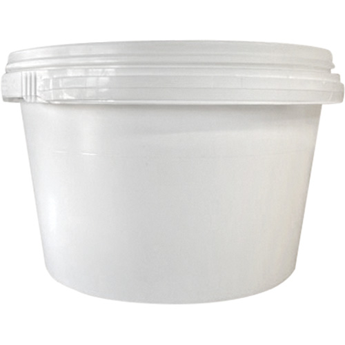 Seau avec couvercle, Plastique, 1,03 gal. Industrial Sales