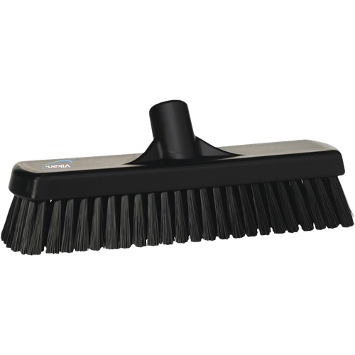 Balai-brosse pour planchers et mur, Crins Ferme, 12", Polyester, Noir Industrial Sales