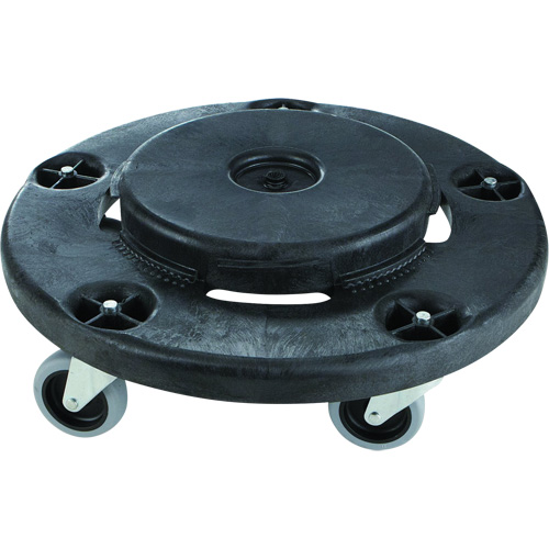 Brute&reg; Quiet Dolly, Polyethylene, Black, Fits: 26-1/2" Dia. Industrial Sales