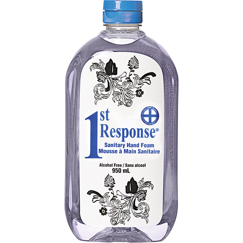 Mousse nettoyante pour les mains 1st Response, Liquide, 950 ml, Bouteille, Sans parfum Industrial Sales