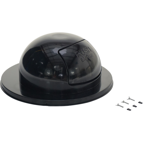 Drum Waste Disposal Top, Dome Lid, Metal, Fits Container Size: 23-1/2" Dia. Industrial Sales