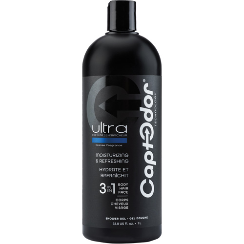 Gel douche 3 en 1, 1000 ml, Ultra fraîcheur, Bouteille Industrial Sales