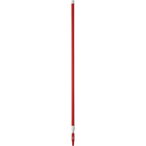 Manche de brosse pour plateforme, Brosse/Support &agrave; tampon, Rouge, T&eacute;lescopique, 62"-113" lo Industrial Sales