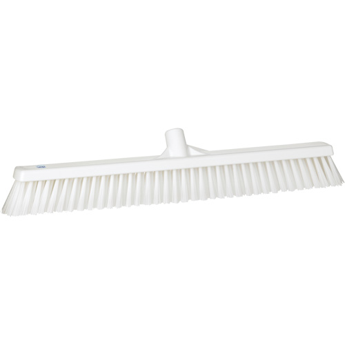 Balai-brosse &agrave; soies combin&eacute;es, Crins Cors&eacute;/Fin, 24", Polyester, Blanc Industrial Sales