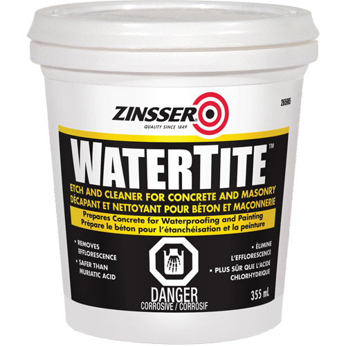 Produit nettoyant et de pr&eacute;paration du b&eacute;ton Zinsser Watertite Industrial Sales