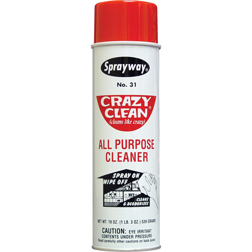 Nettoyant tout usage Crazy Clean, 20 oz, Canette a&eacute;rosol Industrial Sales