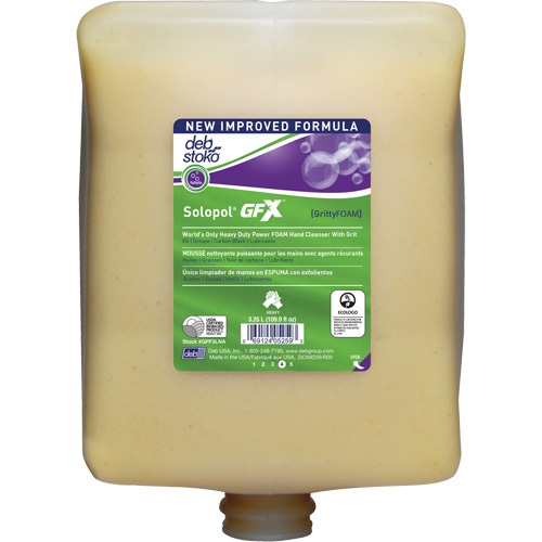 Nettoyant &agrave; mains Solopol GFX, Liquide, 3,25 L, Cartouche en plastique, Parfum&eacute; Industrial Sales