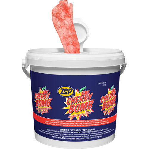 Cherry Bomb Heavy-Duty Hand Cleaner Wipes Industrial Sales