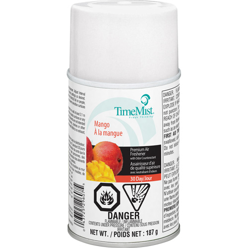 TimeMist&reg; Industrial Strength Air Freshener, Mango, Aerosol Can/Cartridge Industrial Sales