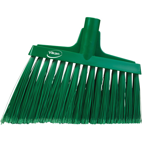 T&ecirc;te de balai oblique, Crins &agrave; bout ouvrant, 11-1/2", Polyester, Vert Industrial Sales