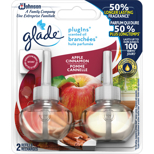 Recharge Glade Branch&eacute;es huile parfum&eacute;e, Pomme cannelle, Cartouche Industrial Sales