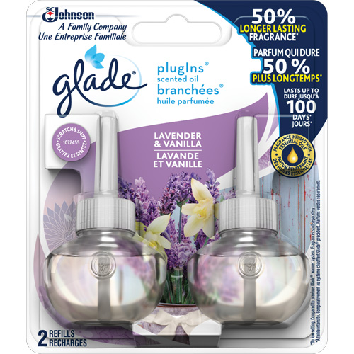 Recharge Glade Branch&eacute;es huile parfum&eacute;e, Lavande & vanille, Cartouche Industrial Sales