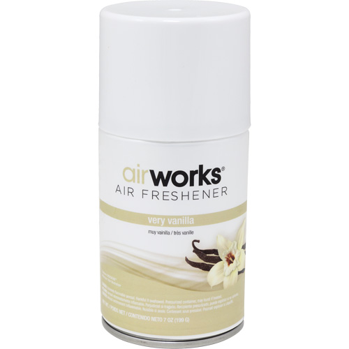 AirWorks&reg; Metered Air Fresheners, Very Vanilla, Aerosol Can Industrial Sales