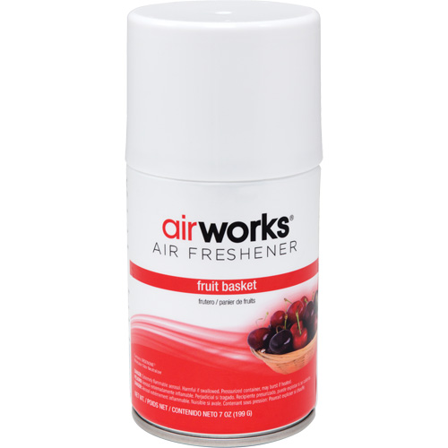 AirWorks&reg; Metered Air Fresheners, Fruit Basket, Aerosol Can Industrial Sales