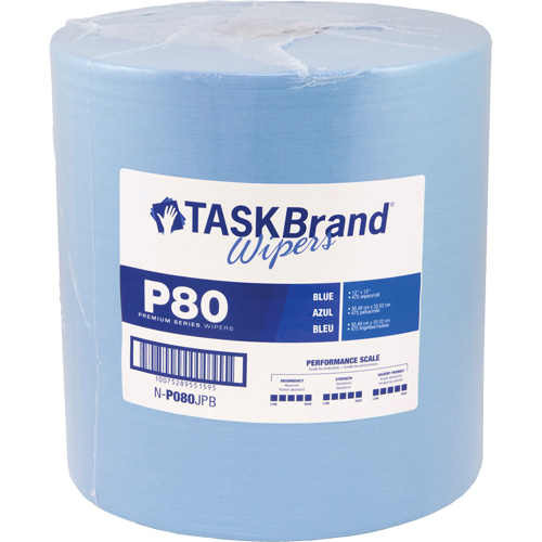 TaskBrand&reg; P80 Premium Series Wipers, Heavy-Duty, 13" L x 12" W Industrial Sales