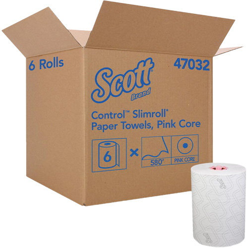 Scott&reg; Slimroll* Hard Roll Towel, 1 Ply, Standard, 580' L Industrial Sales
