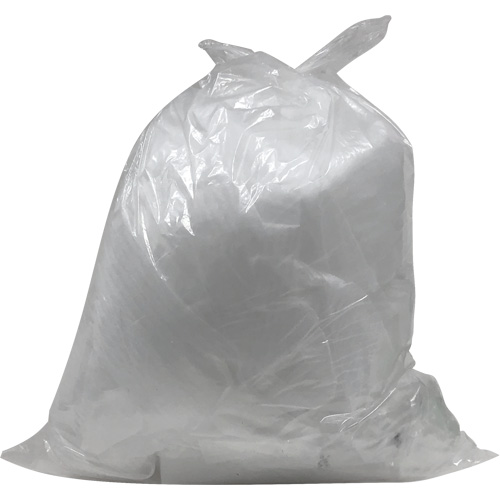 Sacs &agrave; d&eacute;chets de calibre industriel, T-Fort, 26" la x 36" lo, 1,2 mil, Transparent, Capacit&eacute; 45 L (12 gal.) Industrial Sales